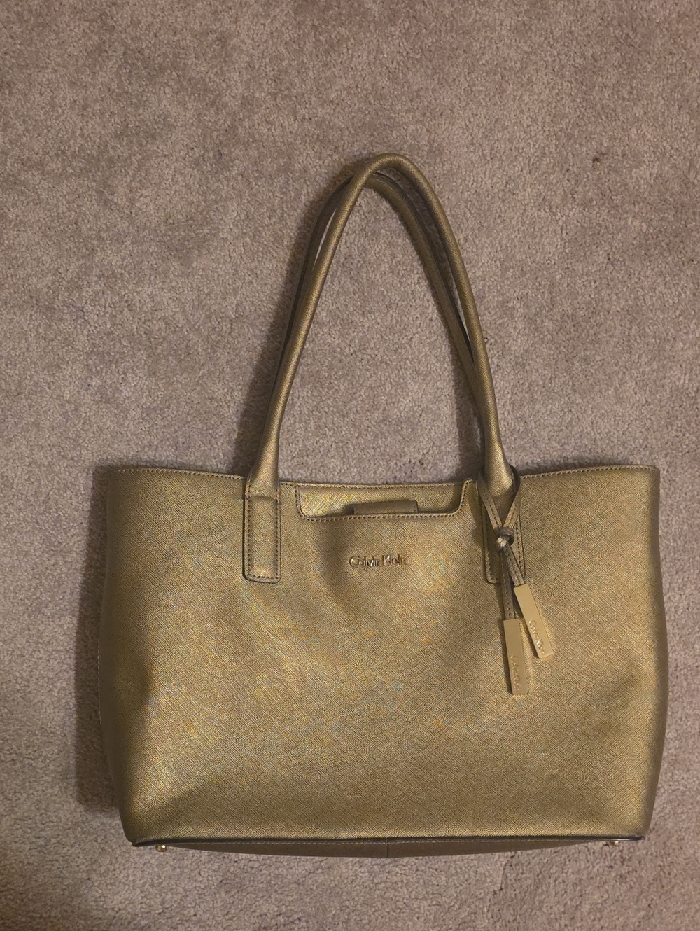 Calvin Klein Shimmering Gold Tote